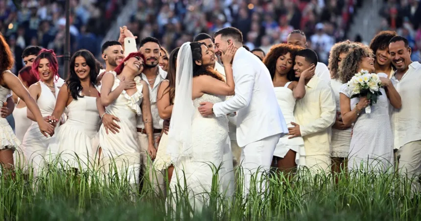 That wedding during Bad Bunny’s halftime show? It was real