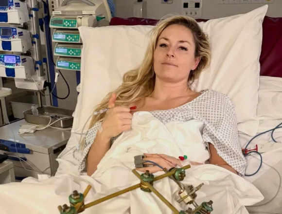 Lindsey Vonn shares photos from her hospital room after her third surgery
