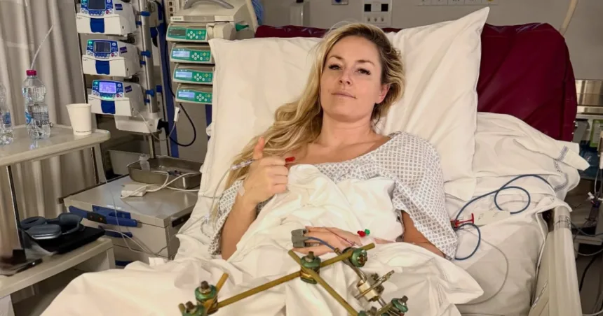 Lindsey Vonn shares photos from her hospital room after her third surgery