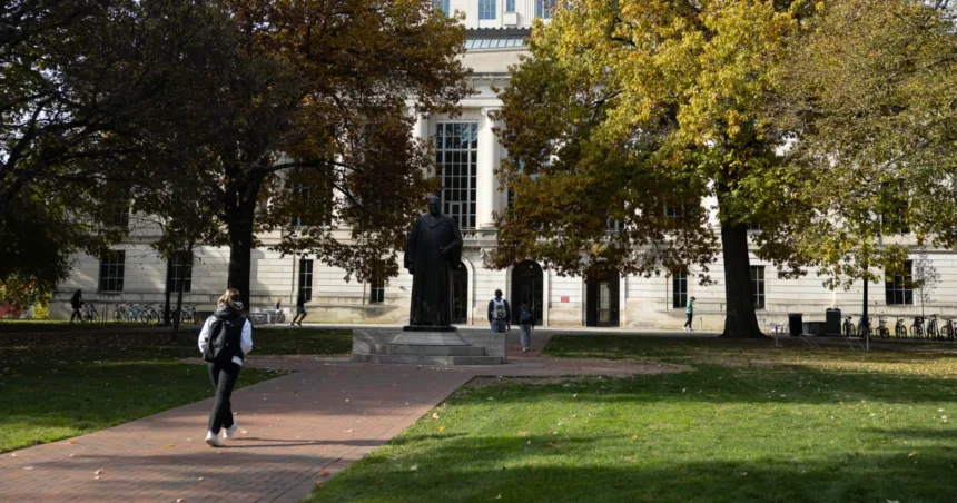 Ohio State professor placed on leave over alleged assault on cameraman