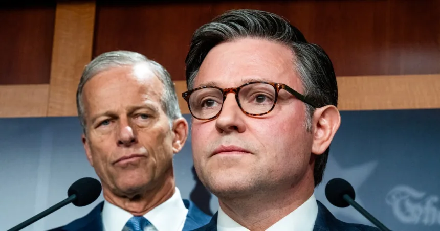 260228-Mike-Johnson-John-Thune-ch-1115-85b1b3.jpg Democrats will force a vote to limit Trump on Iran, along with some Republicans