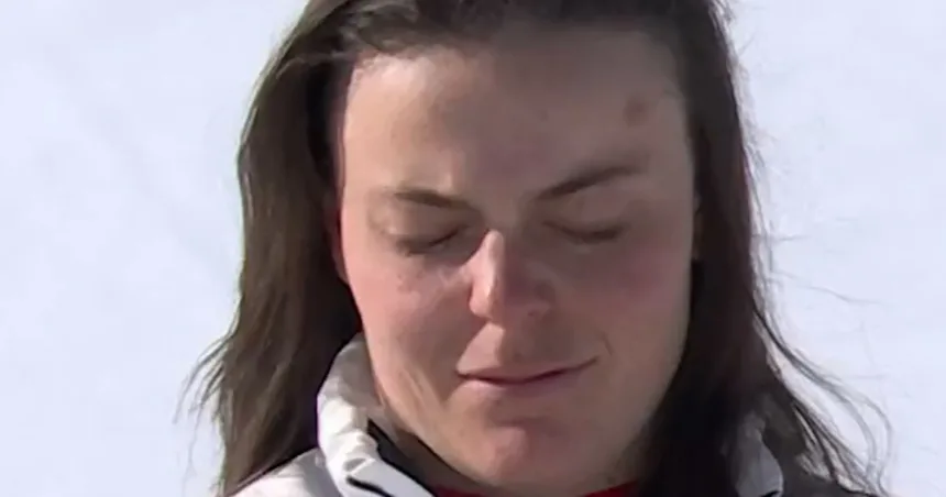 Breezy Johnson wins first U.S. gold, revels in anthem