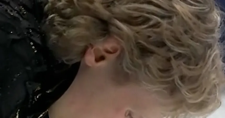 Ilia Malinin stumbles through men’s skating performance