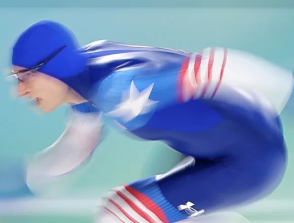 Jordan Stolz makes Olympic speedskating history