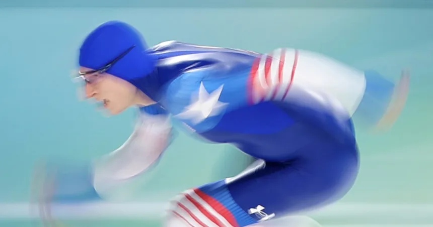 Jordan Stolz makes Olympic speedskating history