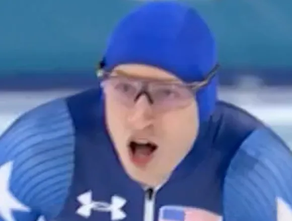 American Jordan Stolz takes gold in speedskating