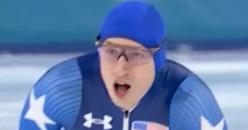 American Jordan Stolz takes gold in speedskating