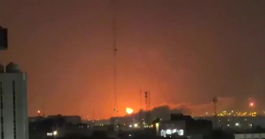 Skies above Tehran ‘turning orange’ amid U.S. strikes