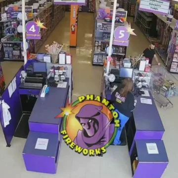 Surveillance footage captures Michigan synagogue suspect buying fireworks days before attack