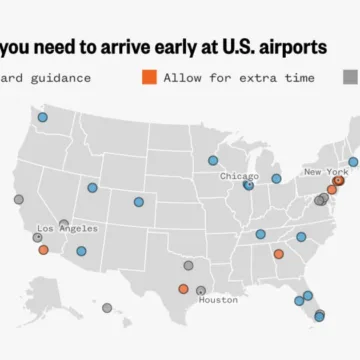 U.S. airports changing arrival time guidance for travelers as TSA chaos continues