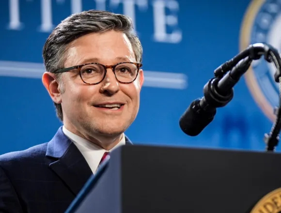 Republican Speaker Mike Johnson says he doesn’t support nation-building in Iran