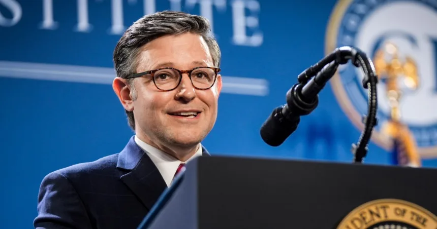 Republican Speaker Mike Johnson says he doesn’t support nation-building in Iran