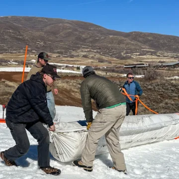 Ski resorts try ‘snow farming’ to save manmade snow for next year