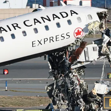 Air Canada LaGuardia passengers injured after crash are still in the hospital as wreckage is removed