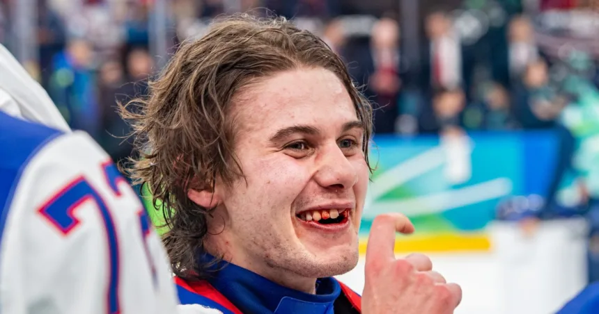 U.S. Olympic hockey hero Jack Hughes finally fixes teeth broken in gold-medal game