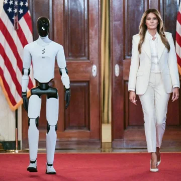Union leader blasts Melania Trump’s robot pitch