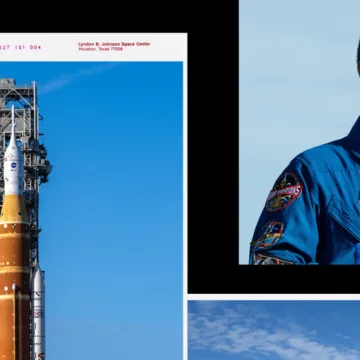 NASA’s giant moon rocket, in photos