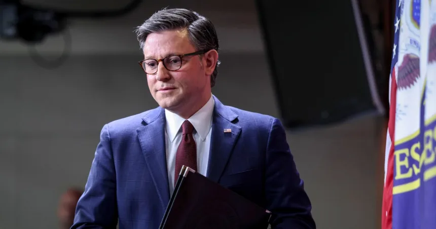 260327-mike-johnson-ch-1306-ea33c7.jpg House Republicans rebel against Senate-passed DHS bill, eye separate funding vote