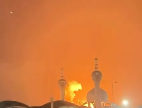 Video shows fire and explosions in Isfahan, Iran, as the conflict continues