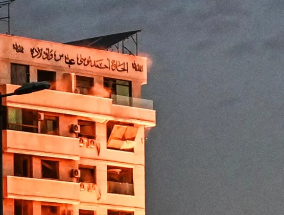 Israeli strike levels building in central Beirut