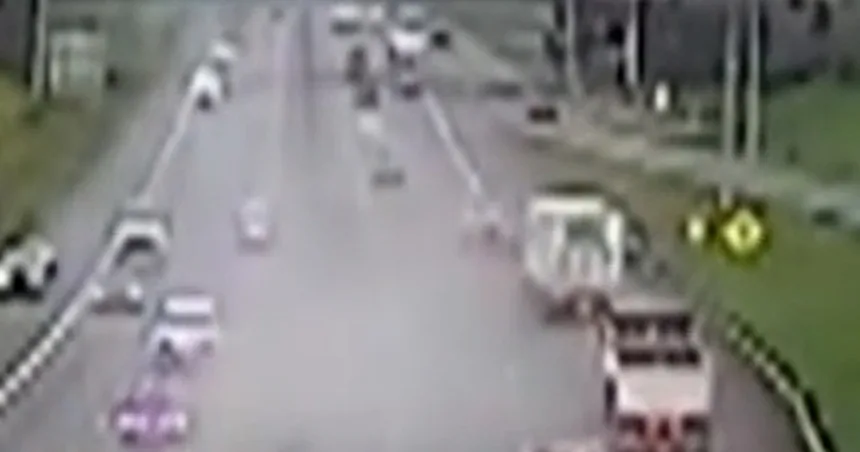 High-speed chase ends with rollover on highway