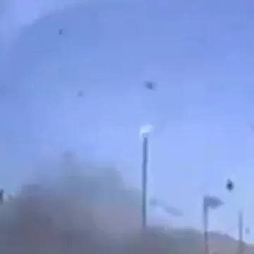 Video shows missiles striking an Iranian neighborhood