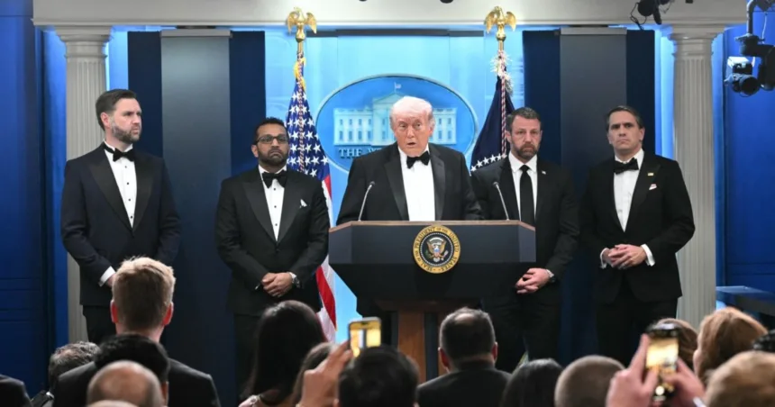 Trump speaks after shooter apprehended outside White House Correspondents’ Dinner