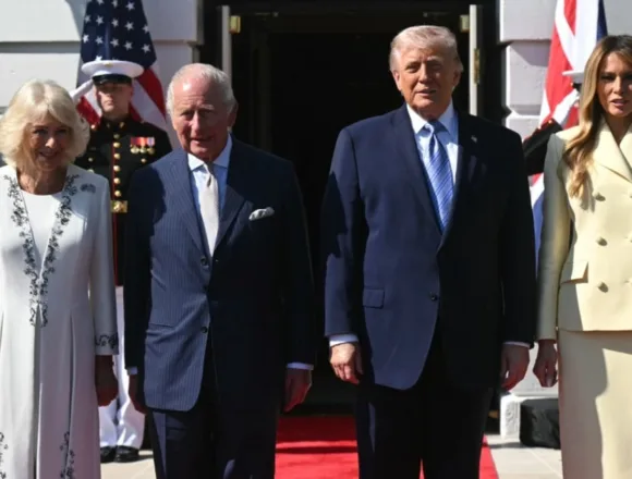 Trump greets King Charles and Queen Camilla at White House
