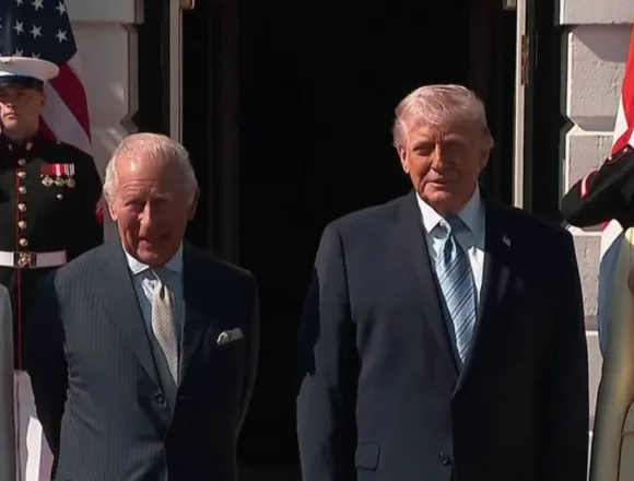 King Charles and Queen Camilla arrive in Washington to meet with President Trump and First Lady 
