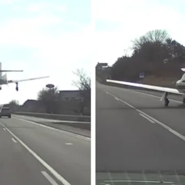 Small plane makes emergency landing on interstate in Pennsylvania