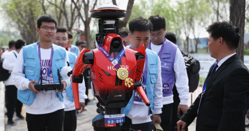 Humanoid robots race past humans in Beijing half-marathon, showing rapid advances