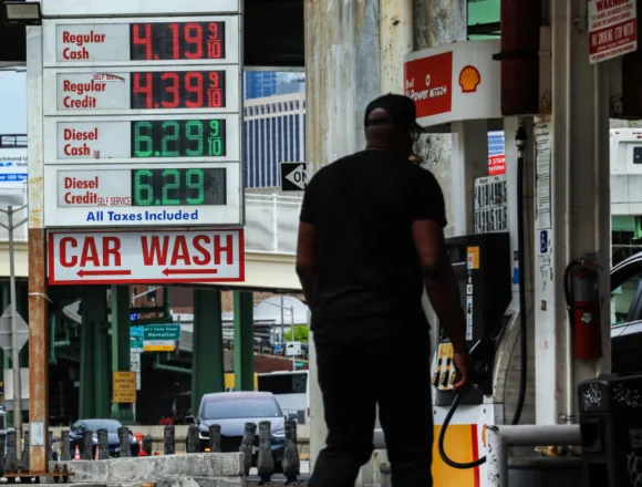 Gas prices hit $4.23 per gallon, a new high for the year