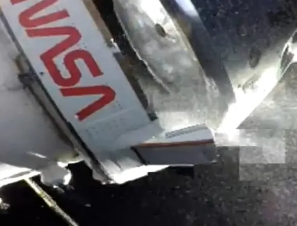 Orion crew module separates from service module