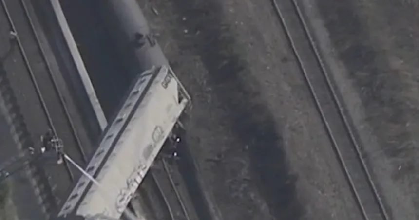 Freight train derails in New Jersey