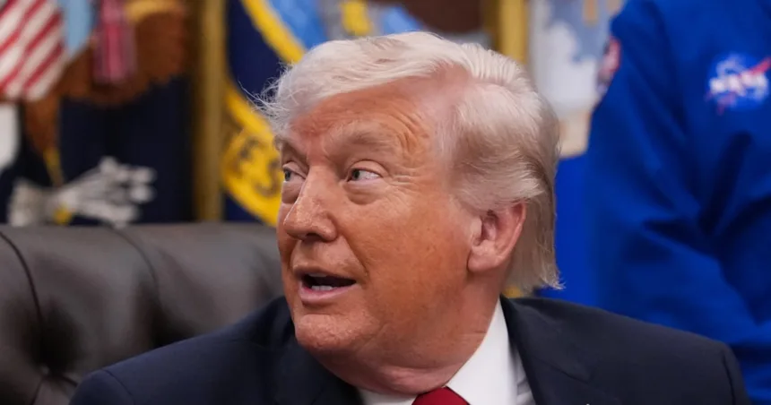 Trump on a president going to space: ‘We’ll have to try it sometime’